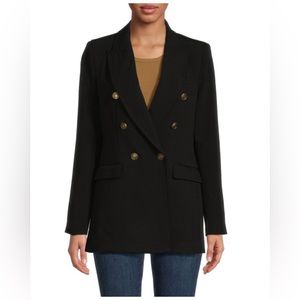 Elie Tahari Double Breasted Blazer in Black